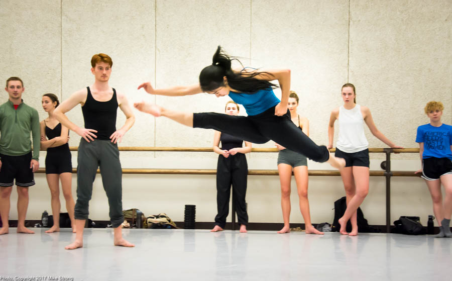 Photo by Mike Strong (KCDance.com) - Studio rehearsal - Christine Kraus in Without a Word by DeeAnna Hiett