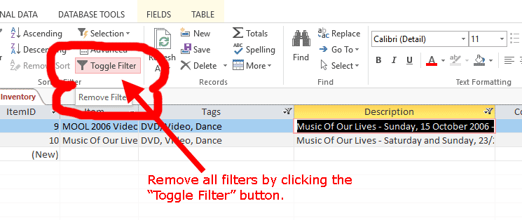 remove filters